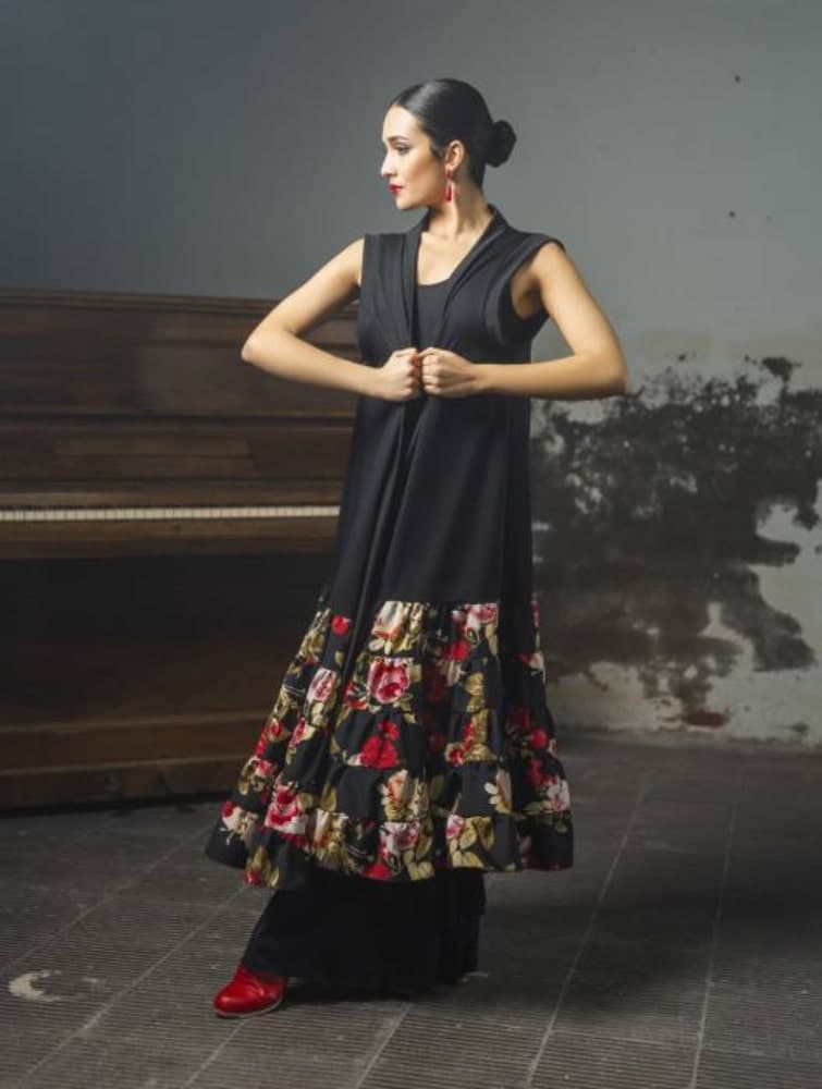 Chaleco flamenco estampado