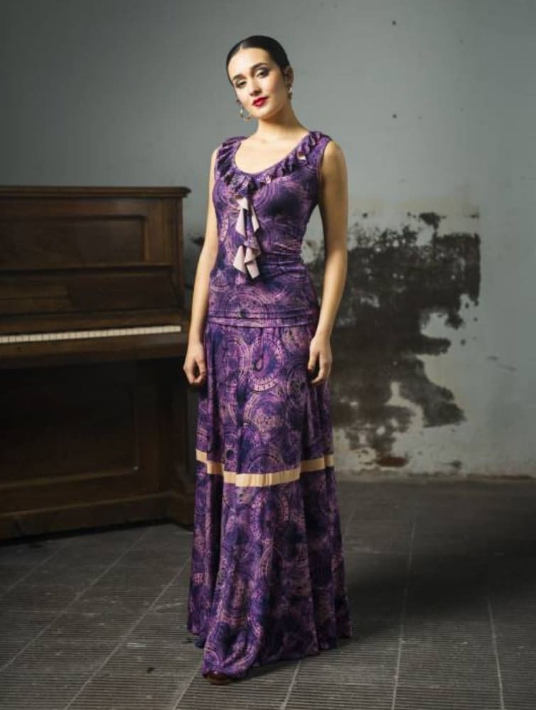 Flamenco evase skirt