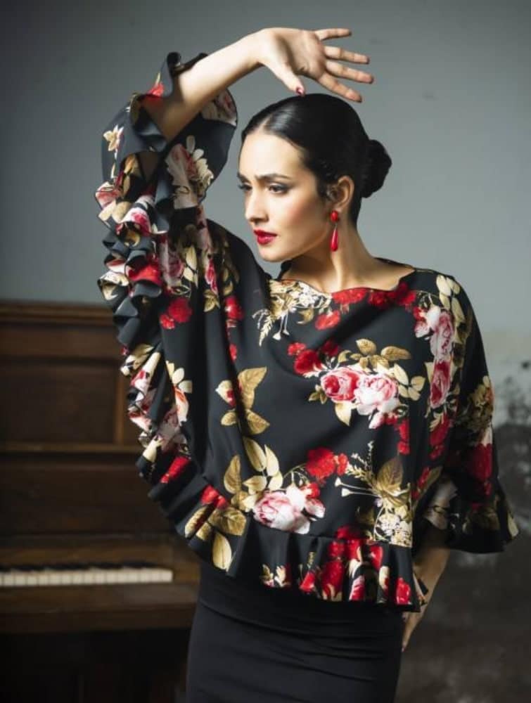 Capa flamenca estampada