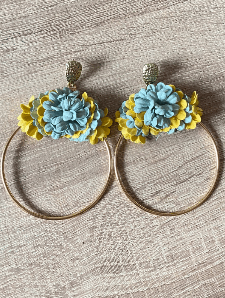 Flamenco hoop earrings