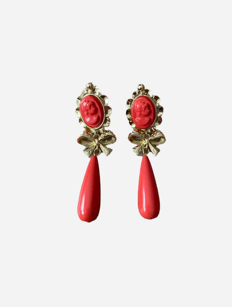 Flamenco pumpkin earrings